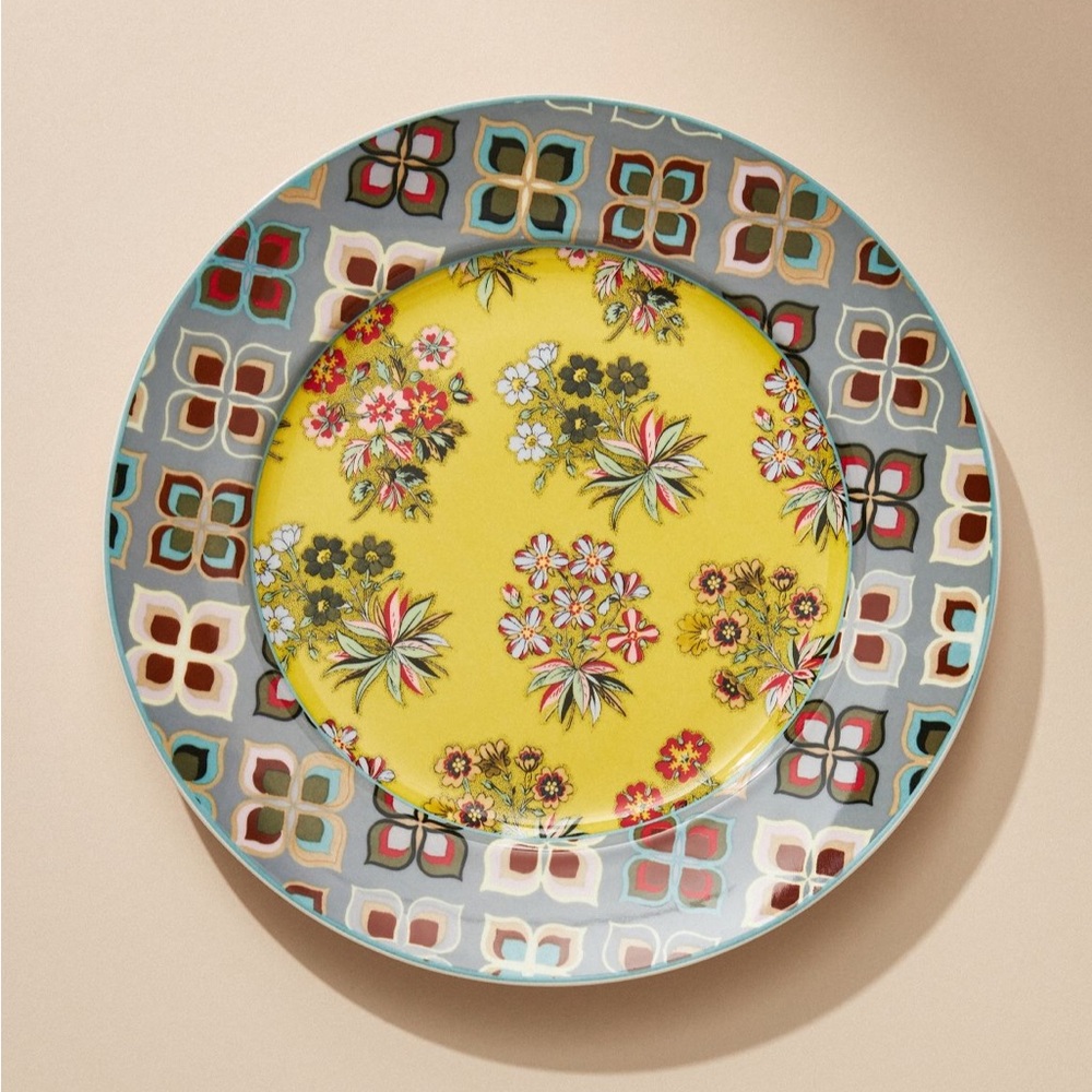 NWT Anthropologie Julian dessert plate in chartreuse